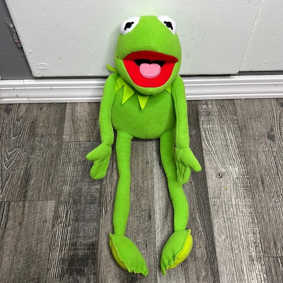 DISNEY JUST PLAY MUPPETS KERMIT THE FROG POSEABLE BENDABLE PLUSH 19 - Picture 1 of 10